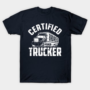 Certified Female trucker (white) T-Shirt